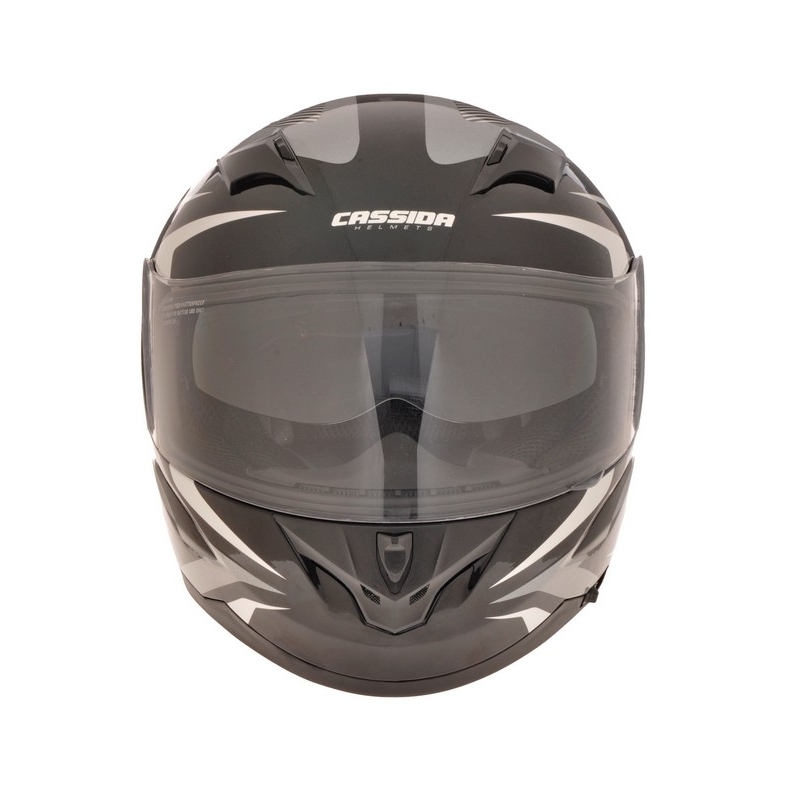 Motorradhelm Cassida Integral 2.0 schwarz-weiß-grau Ausverkauf