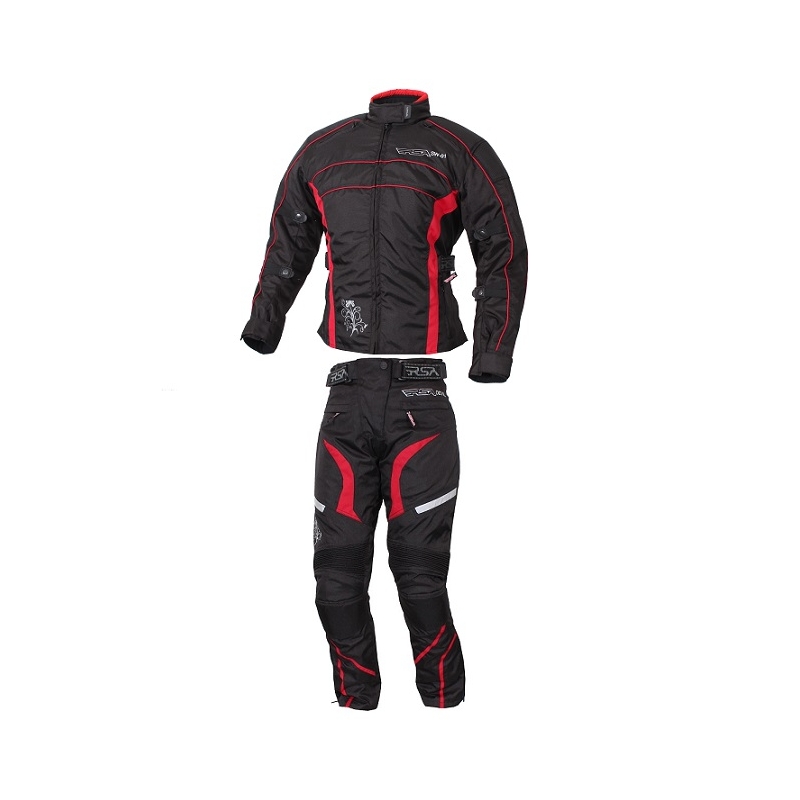Damen Motorradanzug RSA SW-01 rot - 2 Stück Ausverkauf