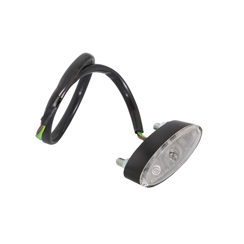Universelle LED-Rückleuchte, Mini-Oval, weiß