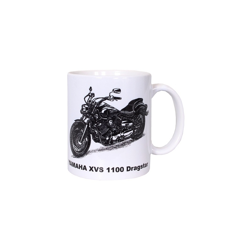 Tasse bedruckt mit Yamaha XVS 1100 Dragstar