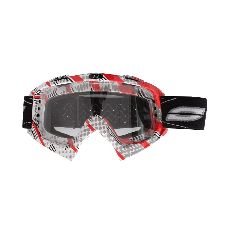Motokrosové brýle Ozone MX Mud červeno-šedé