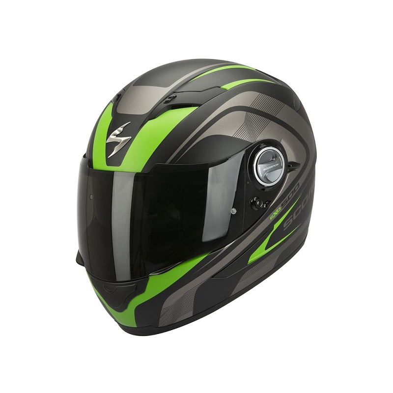 Scorpion EXO-500 Focus schwarz-grün Integral Motorradhelm Ausverkauf
