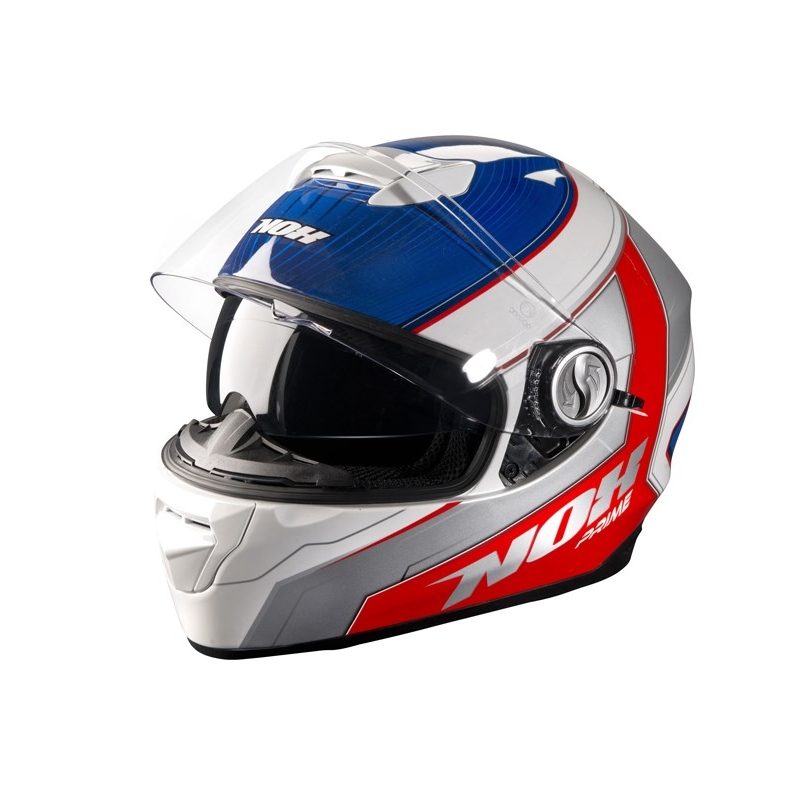 NOX N301 Prime Blau-Rot Integral Motorradhelm Ausverkauf