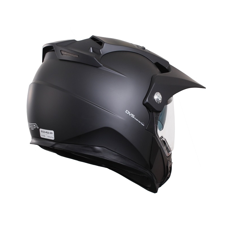 Endurohelm mit Sonnenblende RSA MX-01 schwarz matt Ausverkauf