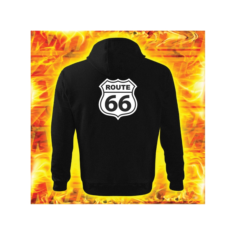 Sweatshirt mit Route 66 Motiv mit Kapuze