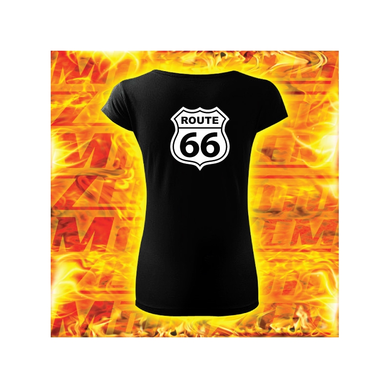 Damen-T-Shirt mit Route 66 Motiv Ausverkauf
