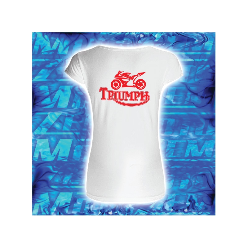 Frauen-T-Shirt mit Triumph-Motiv weiß Ausverkauf