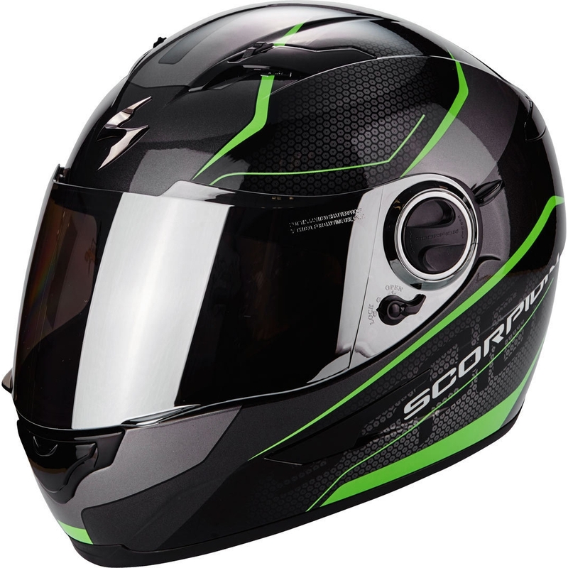Integralhelm Scorpion EXO-490 Vision schwarz-grün - II. Qualität