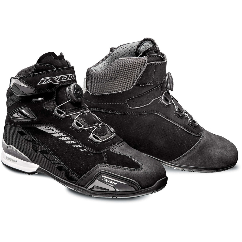 IXON Bull Vented Schwarz-Grau Motorradstiefel Ausverkauf