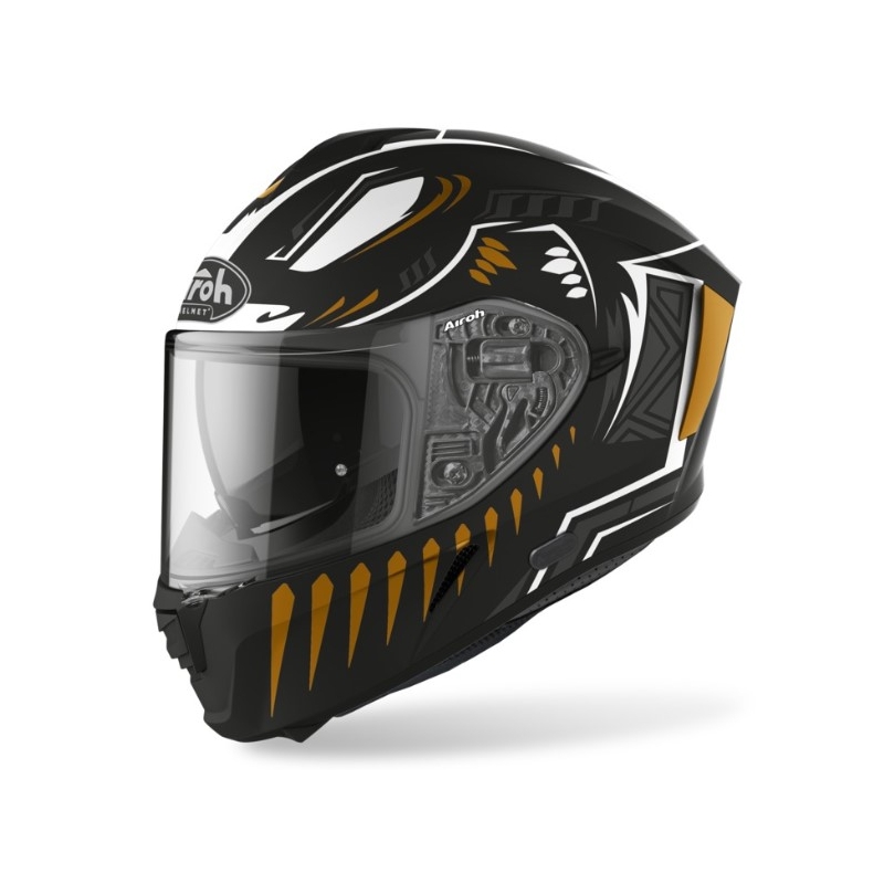 Integralhelm Airoh Spark Vibe schwarz-weiß-gold