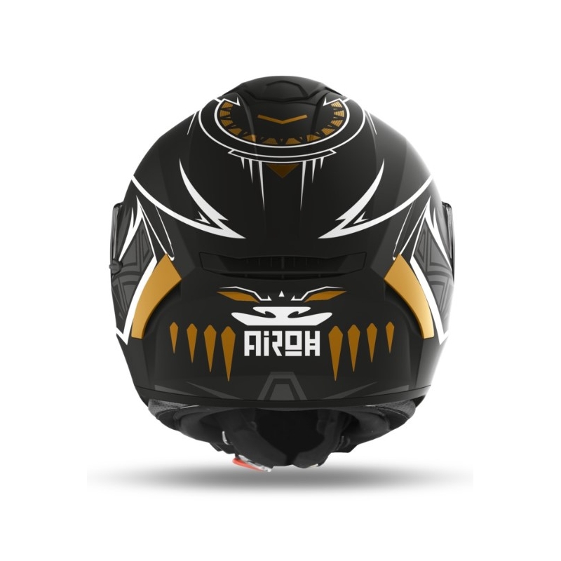 Integralhelm Airoh Spark Vibe schwarz-weiß-gold
