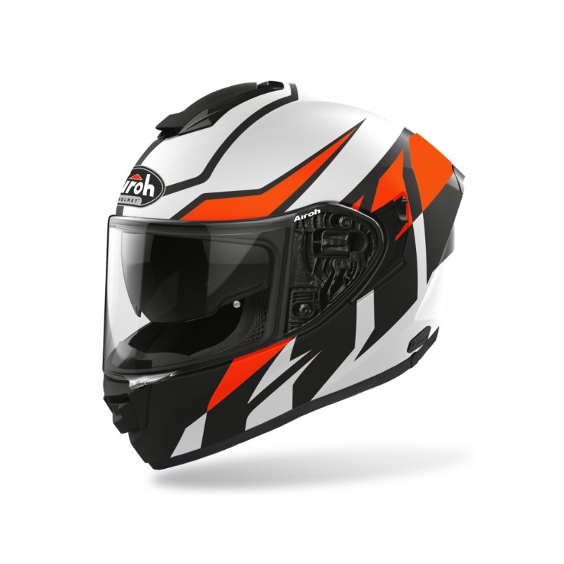 Integralhelm Airoh ST 501 Frost schwarz-weiß-orange