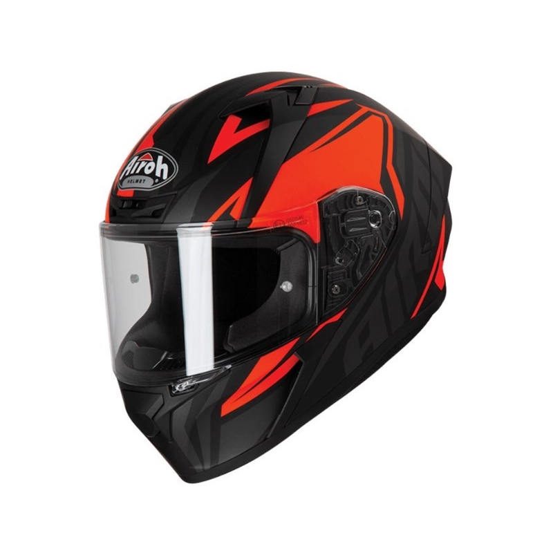 Integralhelm Airoh Valor Impact schwarz-orange