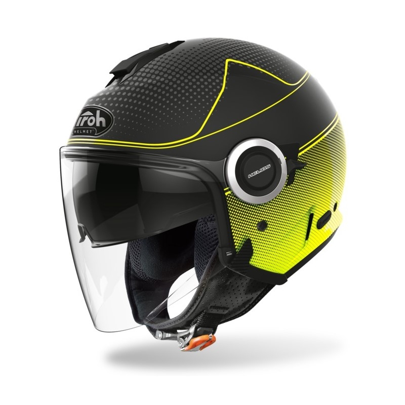 Open Helmet Airoh Helios Map schwarz-fluo gelb Ausverkauf