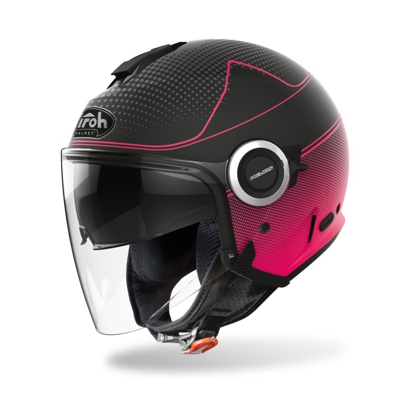 Offener Helm Airoh Helios Map schwarz-rosa
