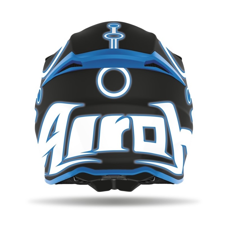 Motocross Helm Airoh Twist Neon schwarz-blau