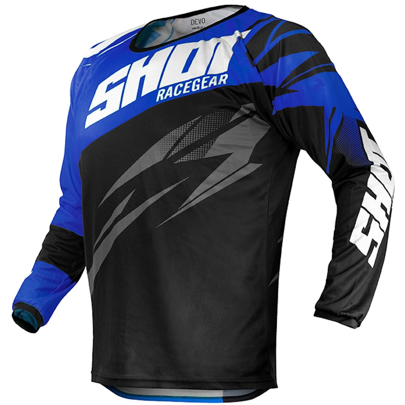 Motocross Trikot Shot Devo Ventury schwarz-blau-weiß - II. Qualität