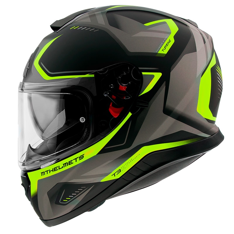 MT Thunder 3 SV Turbine Integralhelm schwarz-grau-fluo gelb Ausverkauf