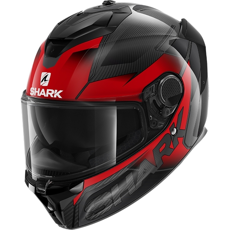 Integralhelm SHARK SPARTAN GT Carbon Shestter schwarz-rot