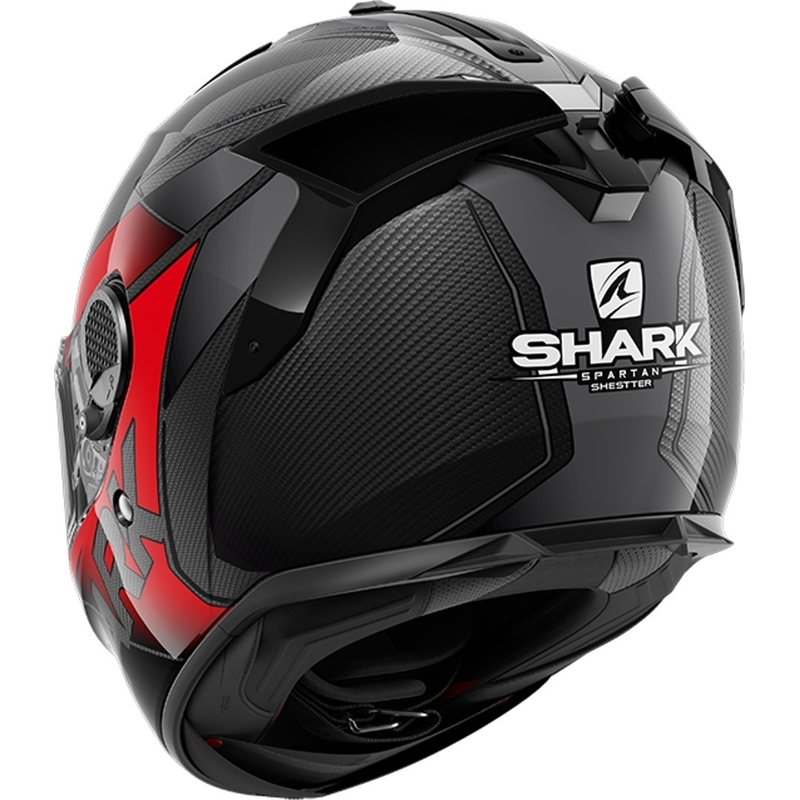 Integralhelm SHARK SPARTAN GT Carbon Shestter schwarz-rot