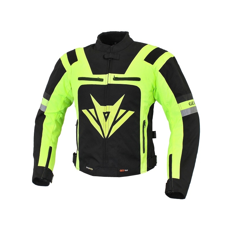 RSA Gear schwarz-fluorgelbe Motorradjacke Ausverkauf