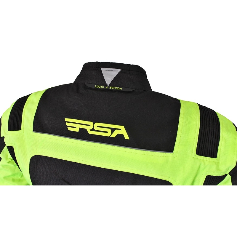 RSA Gear schwarz-fluorgelbe Motorradjacke Ausverkauf