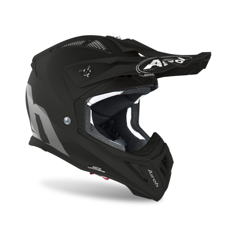 Motocross Helm Airoh Aviator Ace Farbe schwarz matt