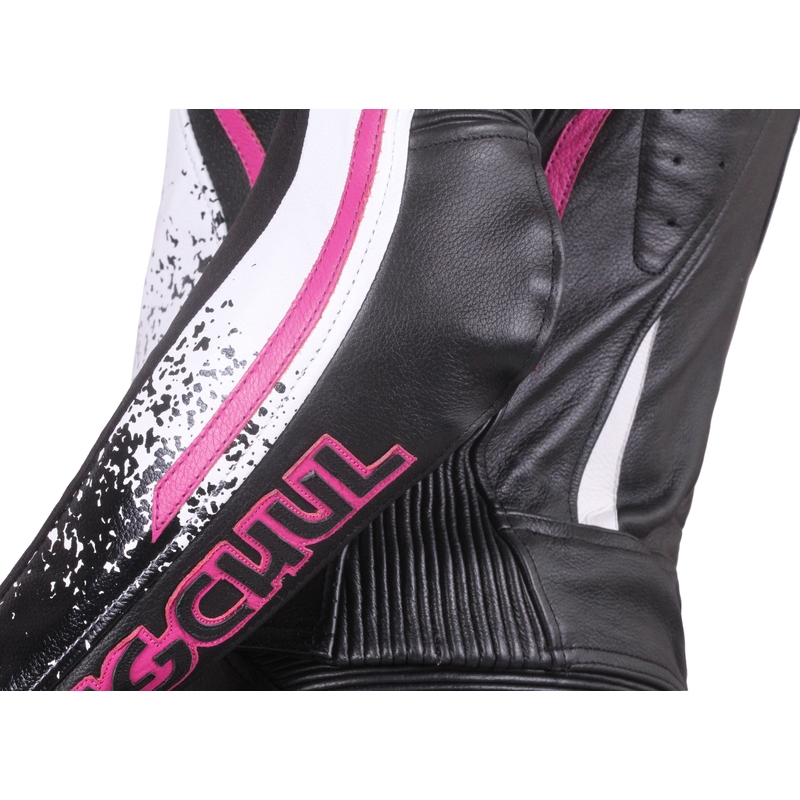 Damen Tschul 586 schwarz-weiß-rosa Jumpsuit Ausverkauf