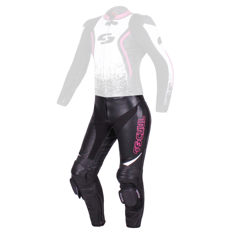 Damen Tschul 586 schwarz-weiß-rosa Hose Ausverkauf