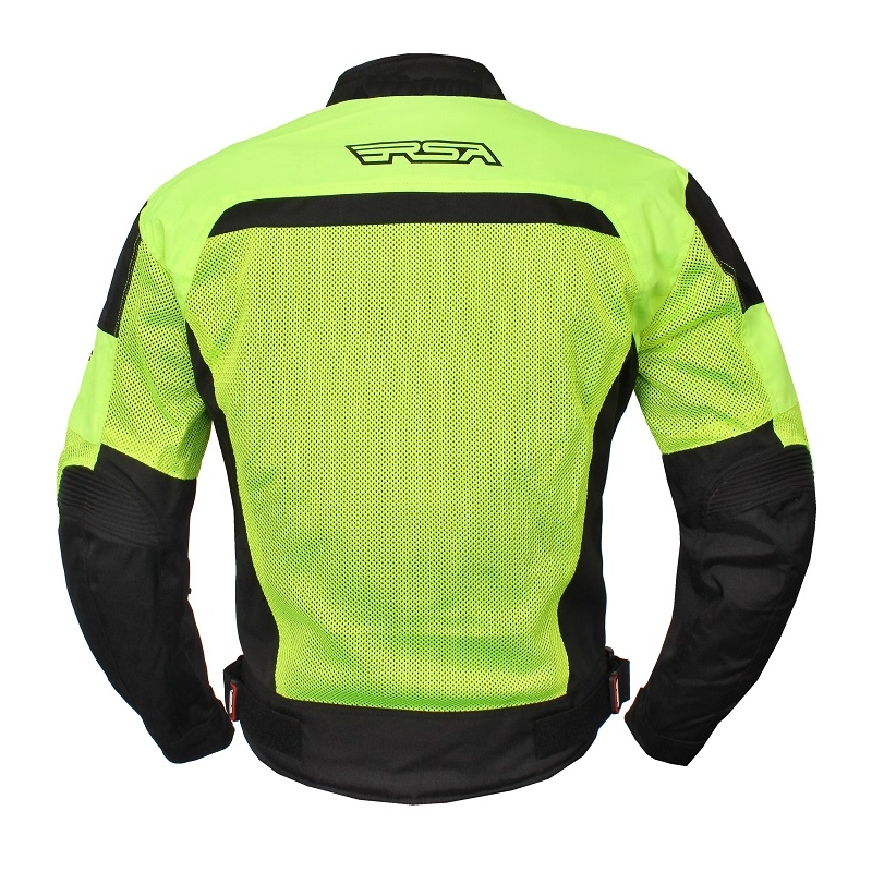 Motorradjacke RSA Guff schwarz-fluo gelb Ausverkauf