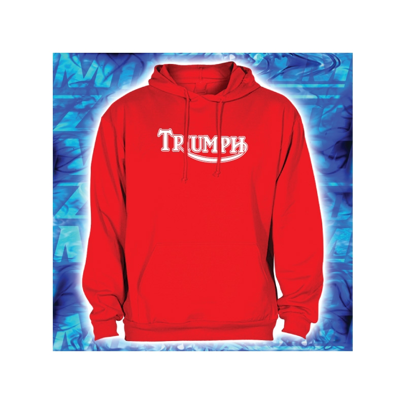 Sweatshirt mit Triumph Motiv rot mit Kapuze Ausverkauf