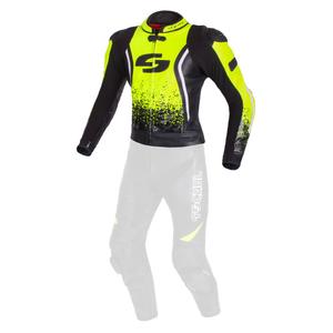Herrenjacke Tschul 585 schwarz-fluo gelb Ausverkauf