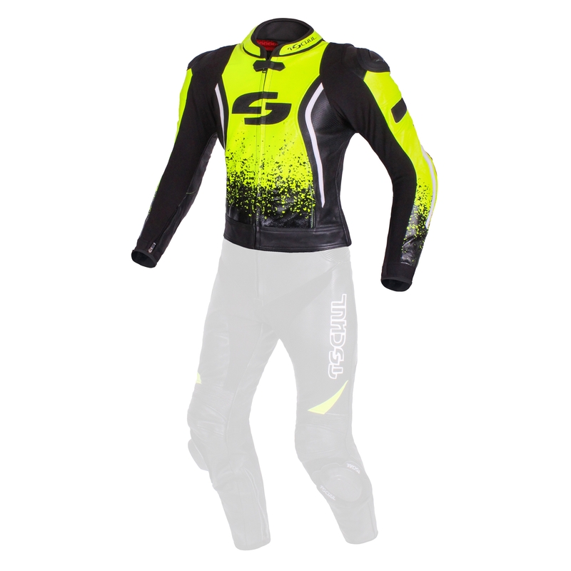 Herrenjacke Tschul 585 schwarz-fluo gelb Ausverkauf