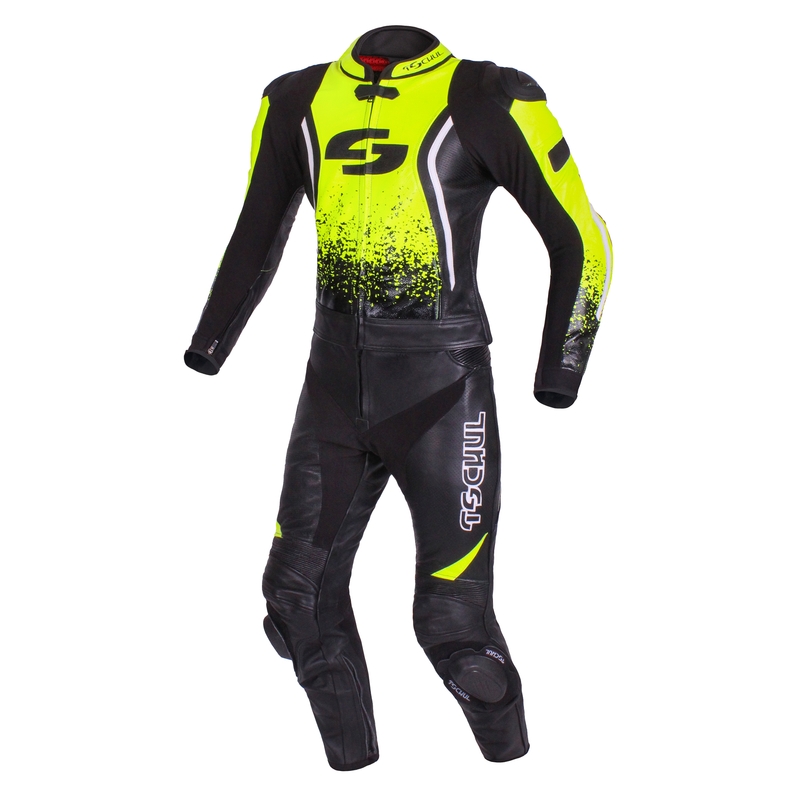 Herrenjacke Tschul 585 schwarz-fluo gelb Ausverkauf