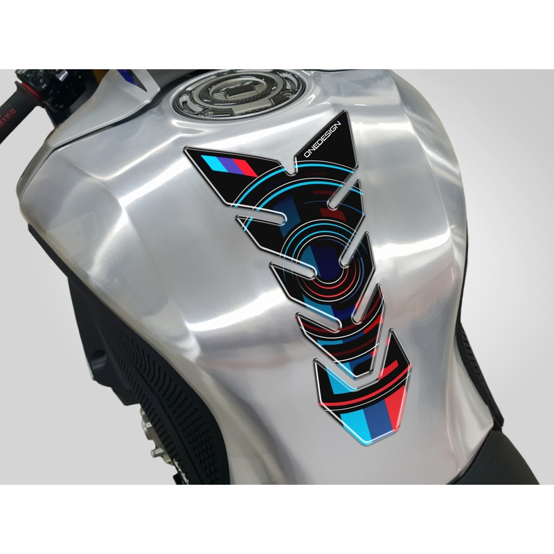 Fuel Tank Sticker Print - Black Edition schwarz-blau-rot Ausverkauf