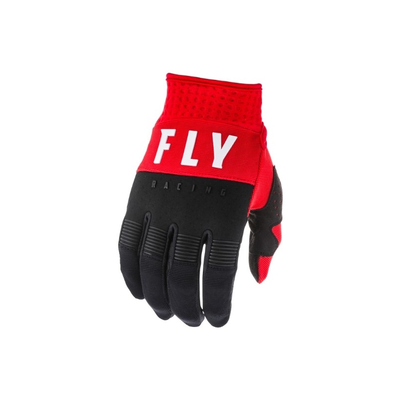 Motocross-Handschuhe FLY Racing F-16 2020 schwarz-rot-weiß