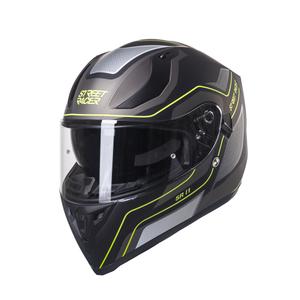 Integral Motorradhelm Street Racer SR I1 schwarz-grau fluo gelb - Klasse II