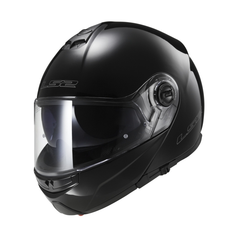 Klappbarer Motorradhelm LS2 FF325 Strobe schwarz glänzend - Grade II