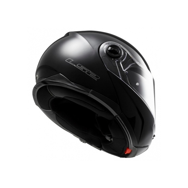 Klappbarer Motorradhelm LS2 FF325 Strobe schwarz glänzend - Grade II