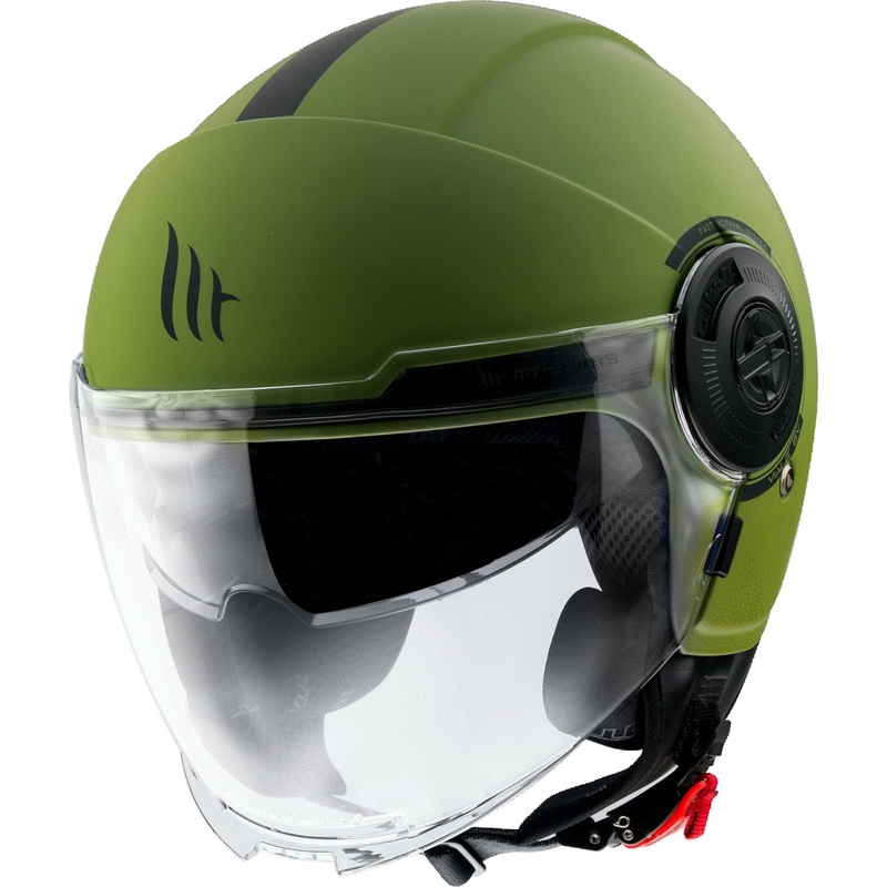 MT Viale offener Motorradhelm grün matt