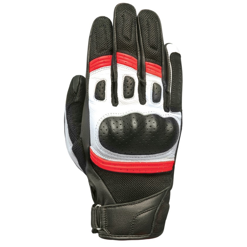 Motorradhandschuhe Oxford RP-6S schwarz-rot-weiß