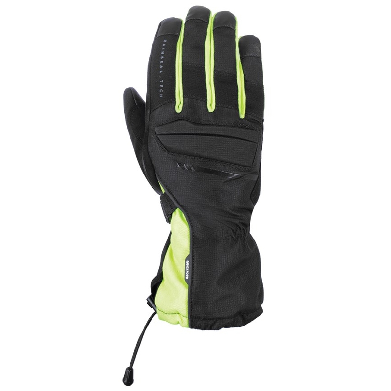 Motorradhandschuhe Oxford Convoy 2.0 schwarz-fluo gelb