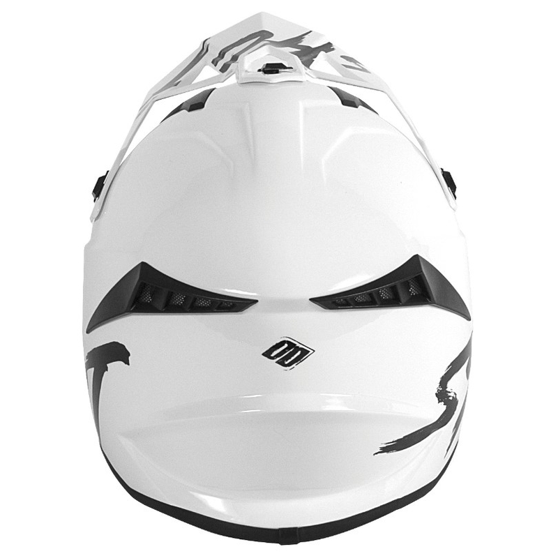 Motocross-Helm Shot Lite Uni Solid White Gloss Ausverkauf