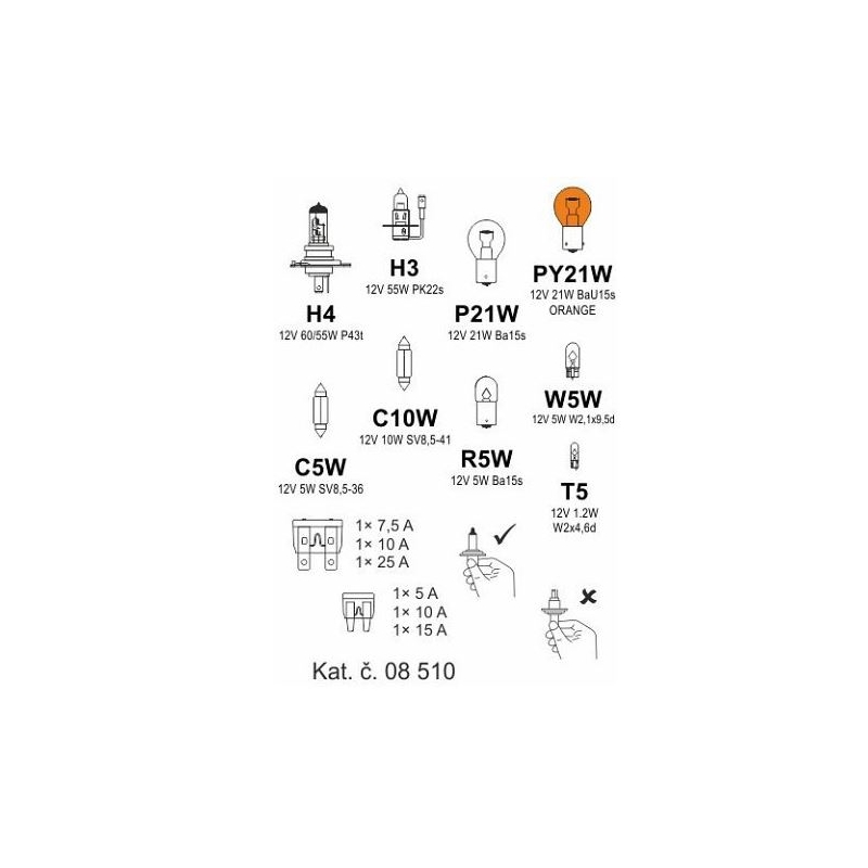 Glühlampen Service-Box ŠKODA OCTAVIA I.