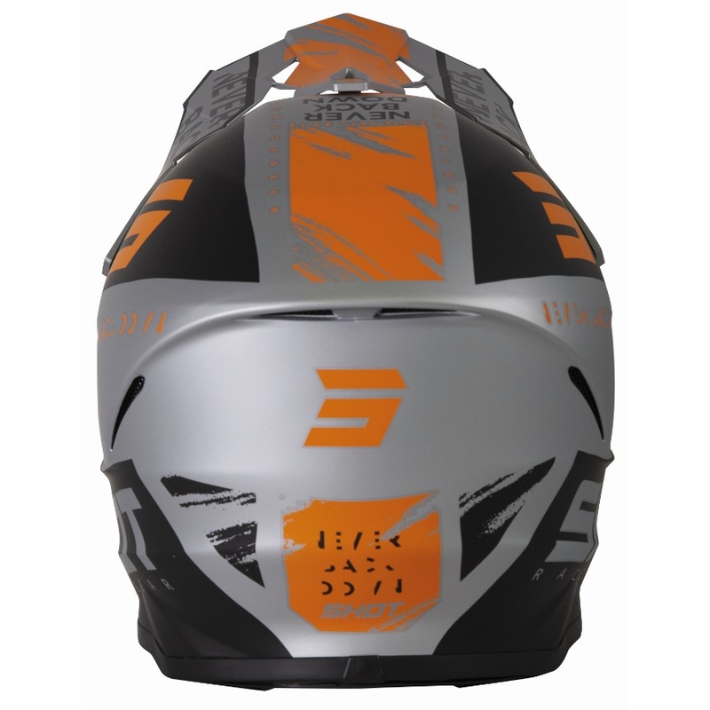 Motocross Helm Shot Furious Draw schwarz-grau-orange