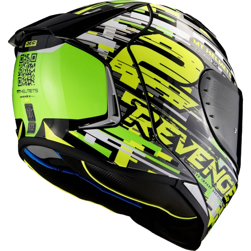 MT Revenge 2 Baye Integral Motorradhelm grün-fluo gelb Ausverkauf