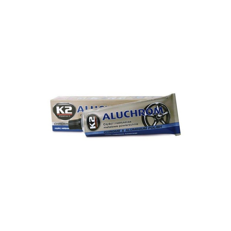 Paste zum Reinigen und Polieren von Metalloberflächen K2 ALUCHROM 120g