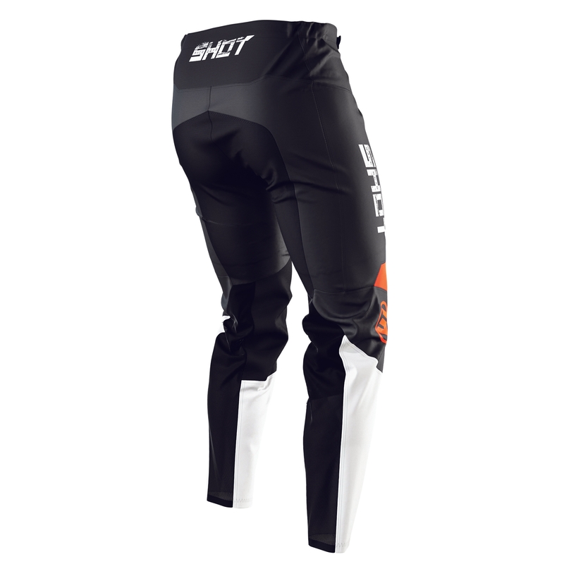 Motocross-Hose Shot Devo Slam schwarz-weiß-orange sale Ausverkauf