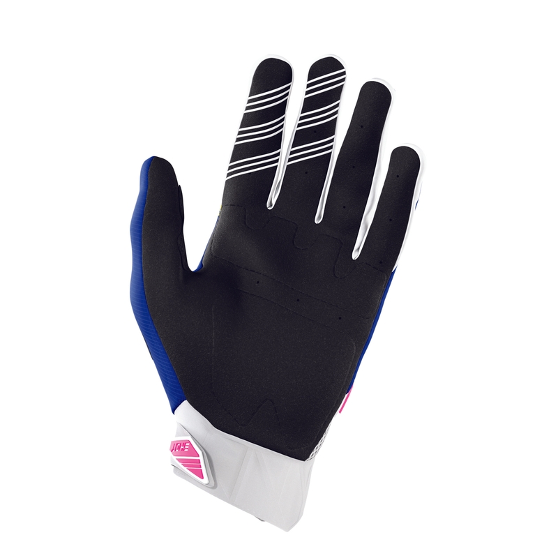 Motocross Handschuhe Shot Devo Storm blau-gelb-weiß-rosa Ausverkauf