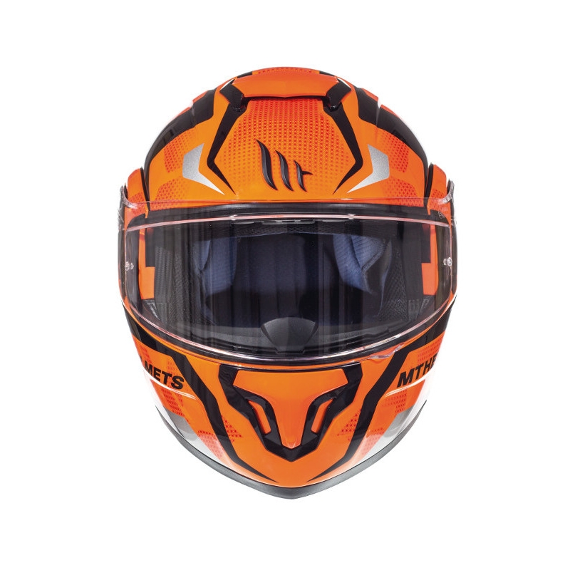 MT Atom Divergence fluo orange tip-up Motorradhelm Ausverkauf